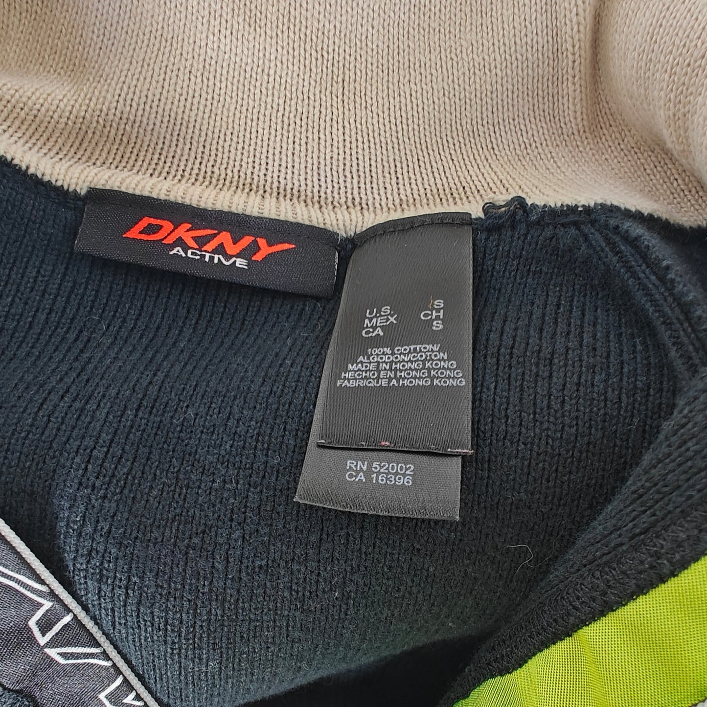 Black Colorblock Ribbed Half-Zip Sweater