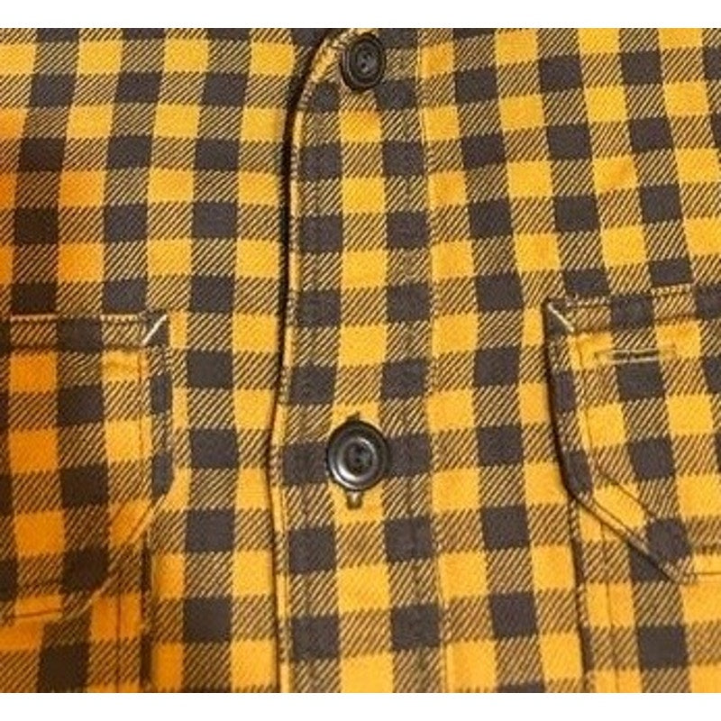 Yellow and Black Gingham Button Down Shirt
