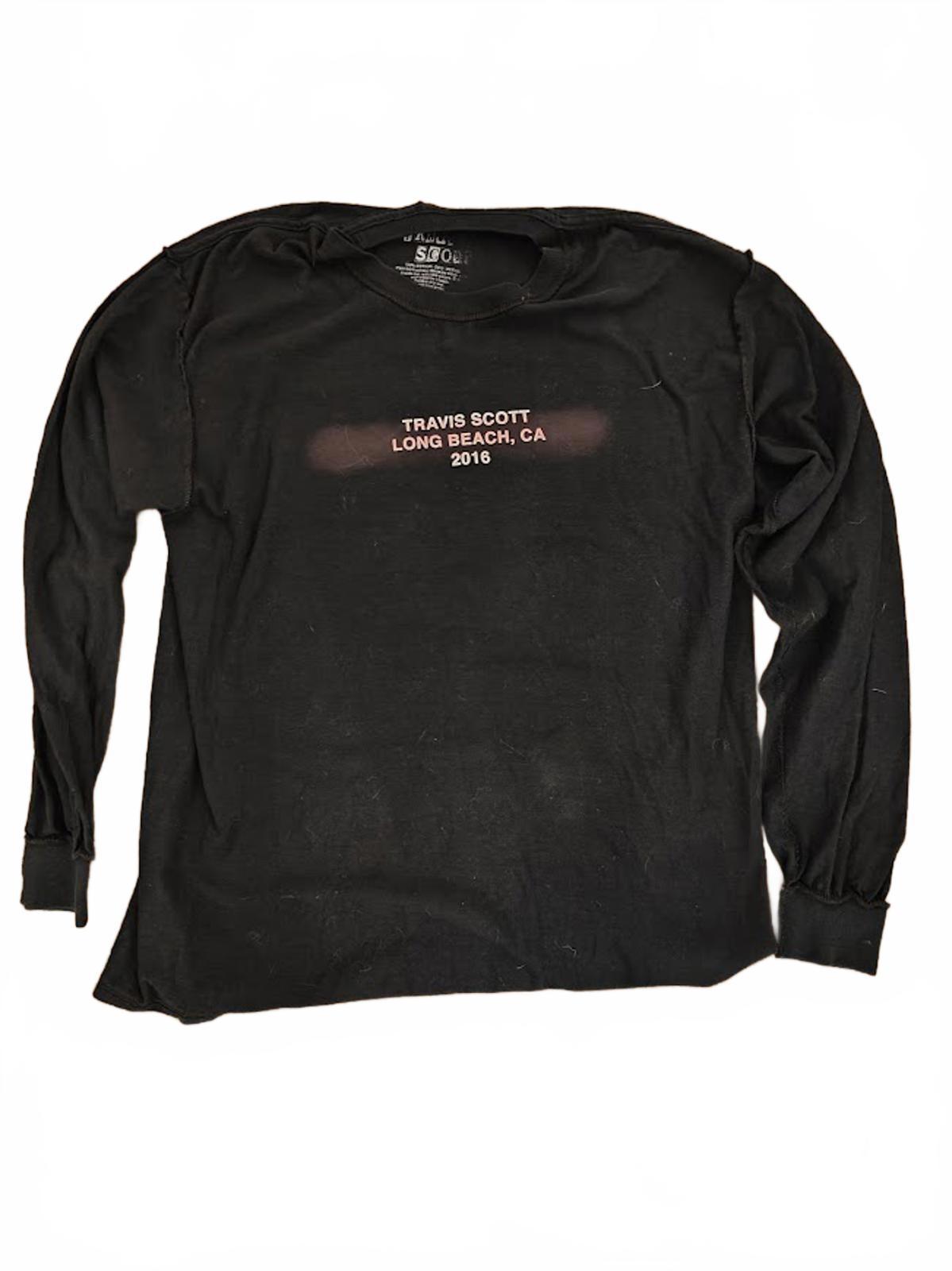 Black Travis Scott Long Sleeve Tour T-Shirt 2016