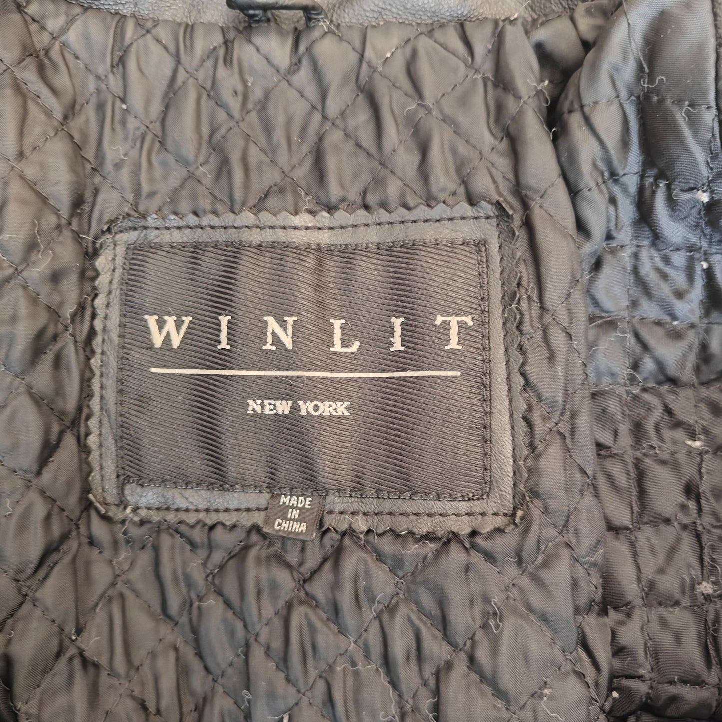 Vintage Black Leather Car Coat Black