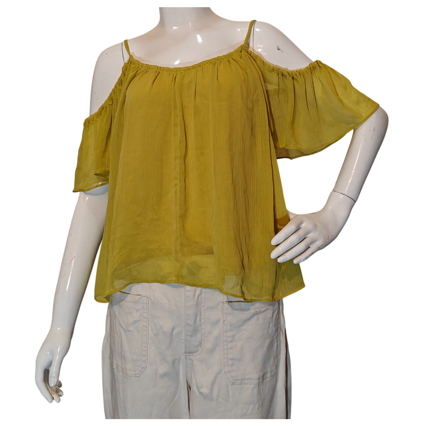 Mustard Off Shoulder Blouse