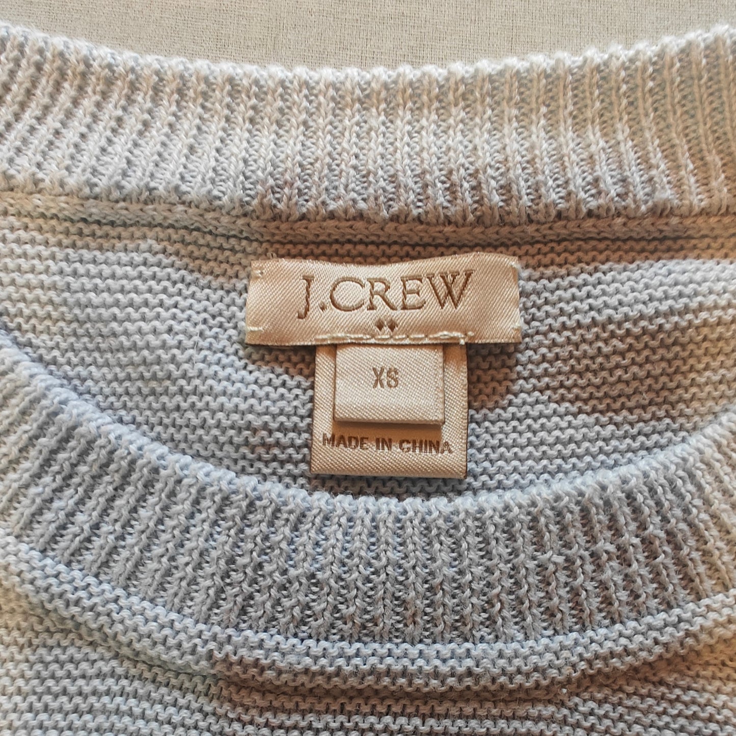 Light Blue Cotton Crewneck Sweater