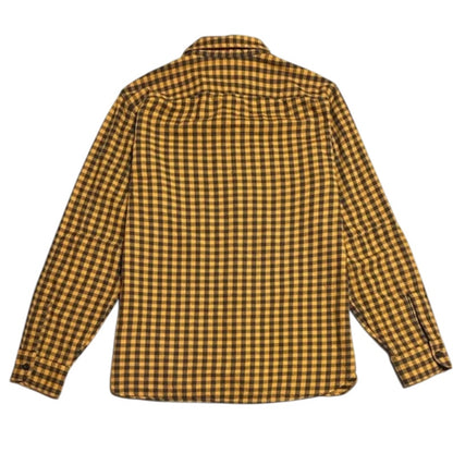 Yellow and Black Gingham Button Down Shirt