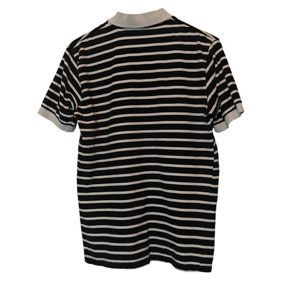 Navy and White Stripe Polo Shirt