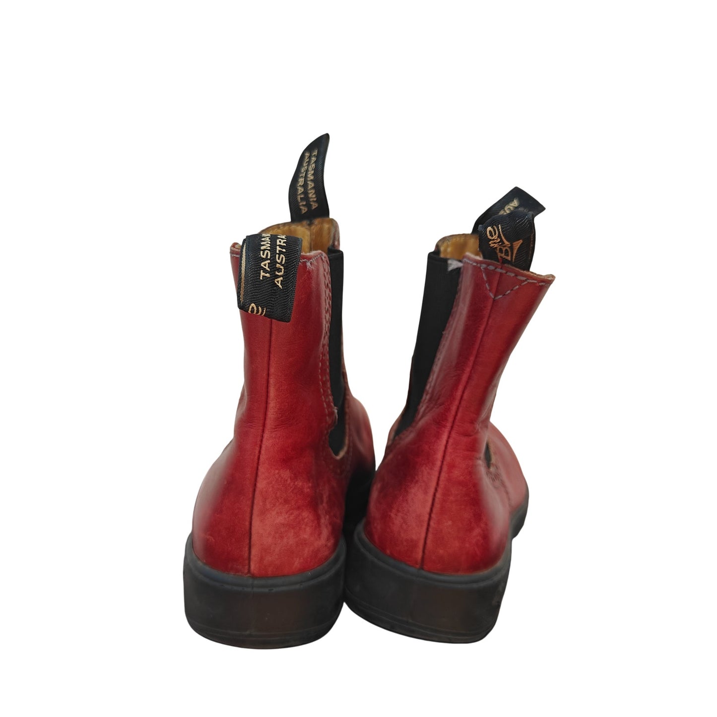 Blundstone Red Leather Chelsea Boots