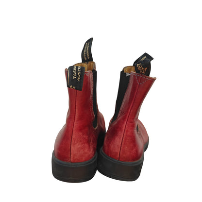 Blundstone Red Leather Chelsea Boots