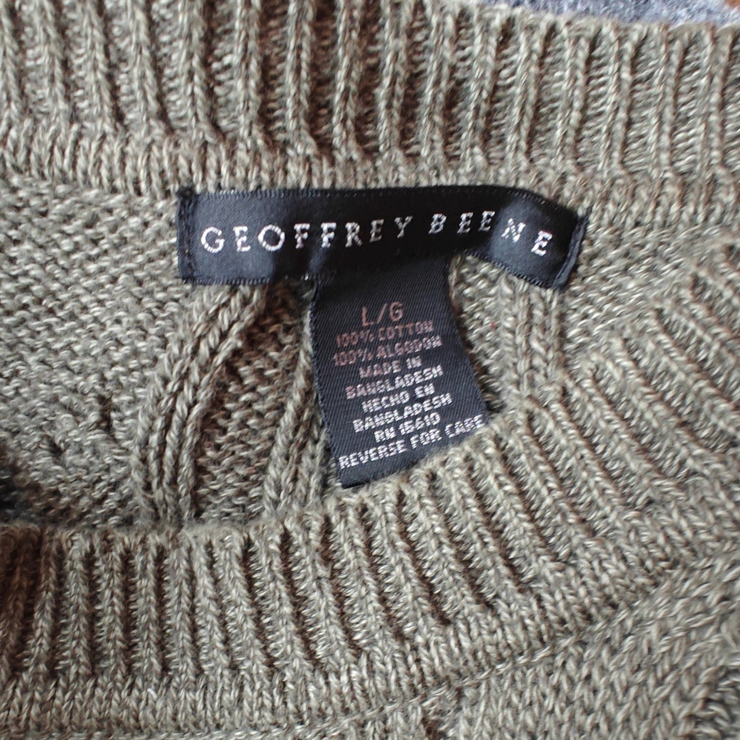 Olive Green Cable Knit Sweater