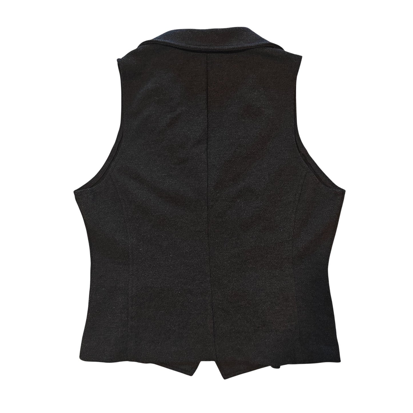 Stretch Black Tailored Vest