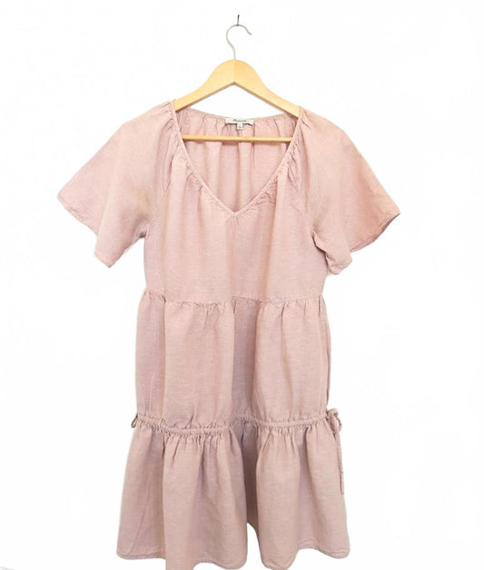 Light Pink Linen Lorelei Mini Dress