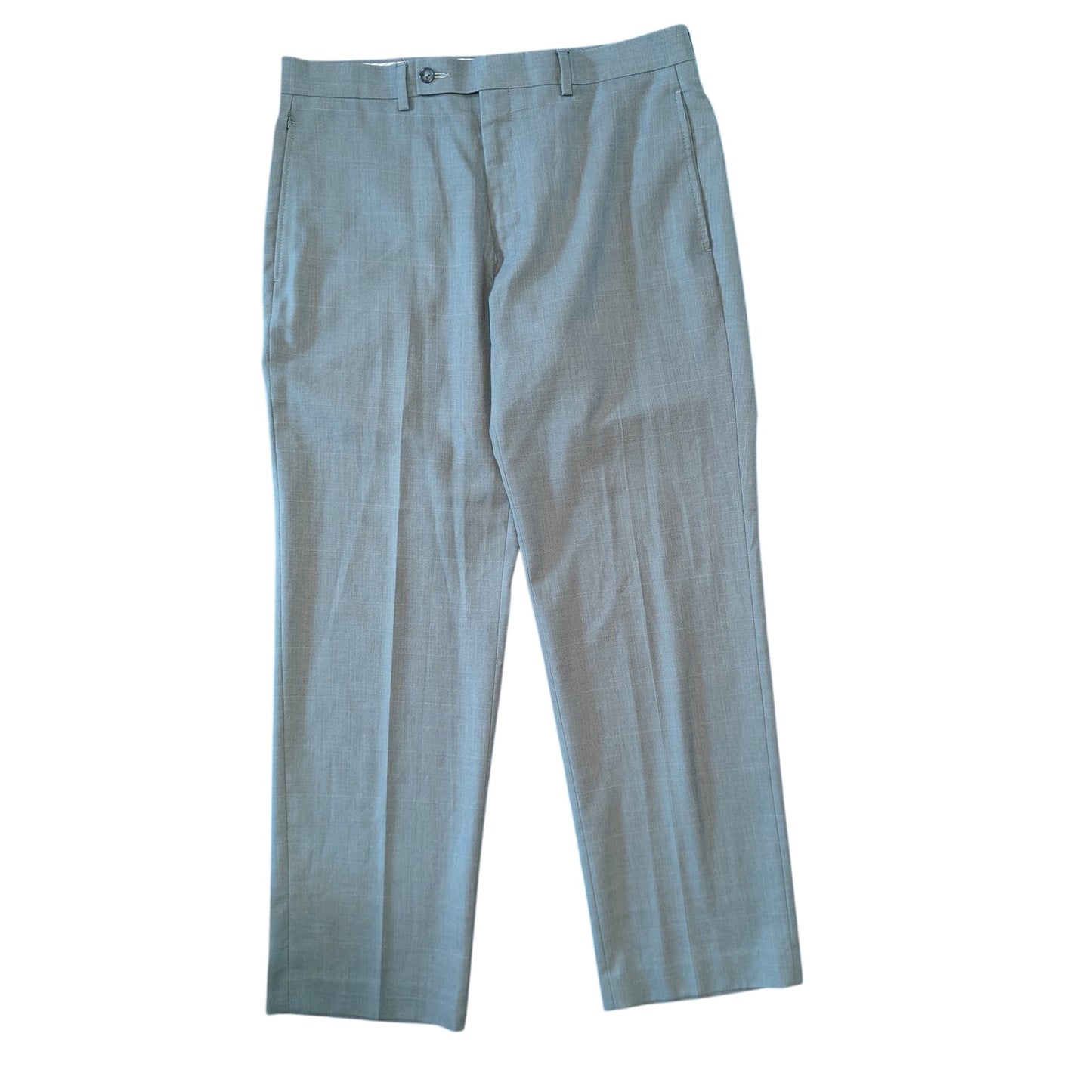 Light Blue Men's Flat Front Dress Pants
