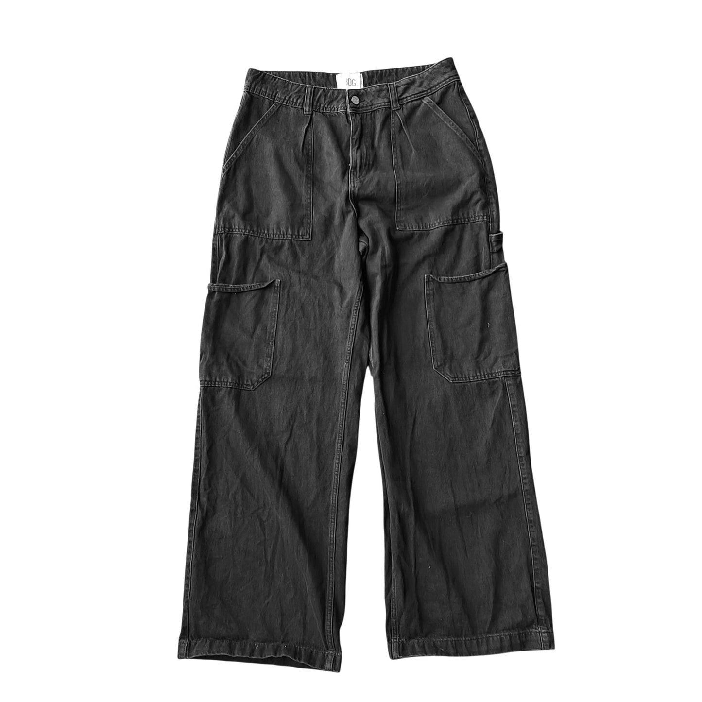 Black Wide Leg Cargo Pants