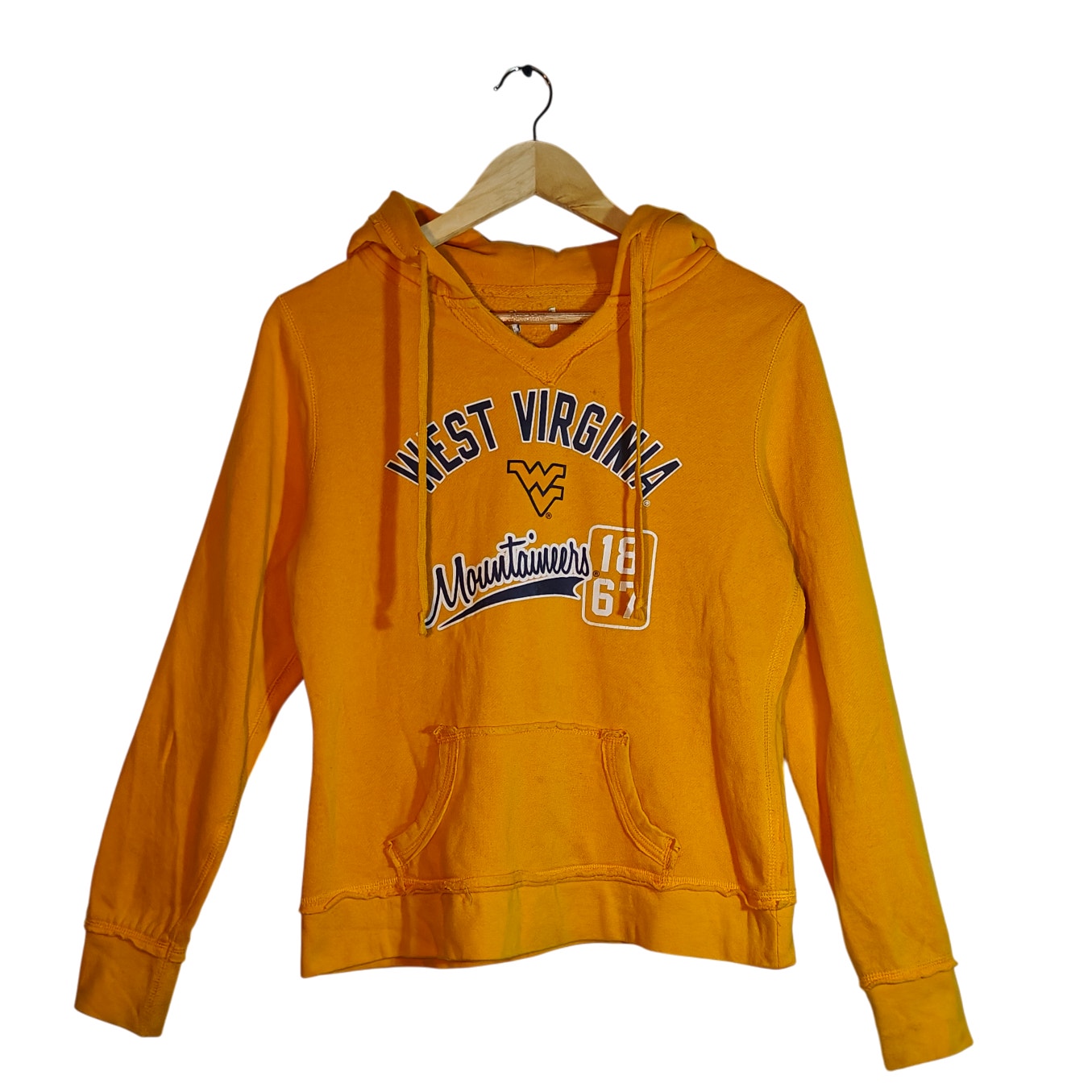 West Virginia Mountaineers Yellow Hoodie