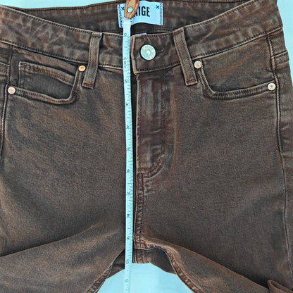 Brown Hoxton Slim High-Rise Skinny Jeans