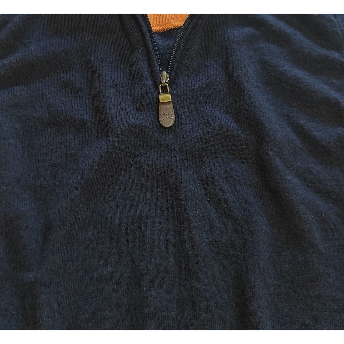Navy Quarter Zip Sweater Vest