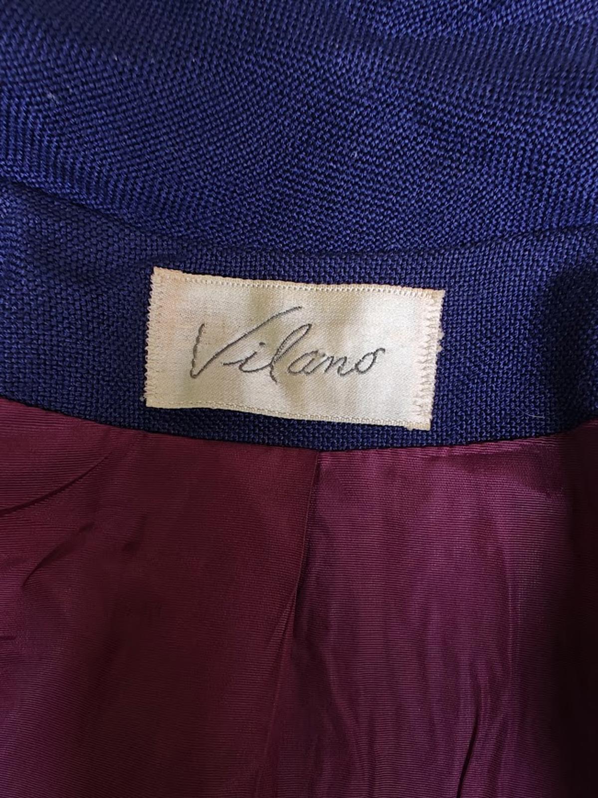 Blue and Red Vintage 60s Double Breasted Dress