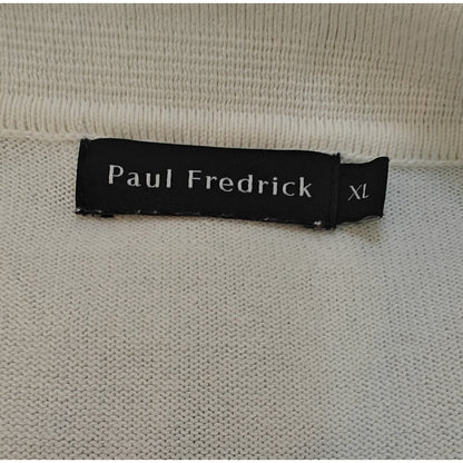 Cream Knit Short Sleeve Polo Shirt