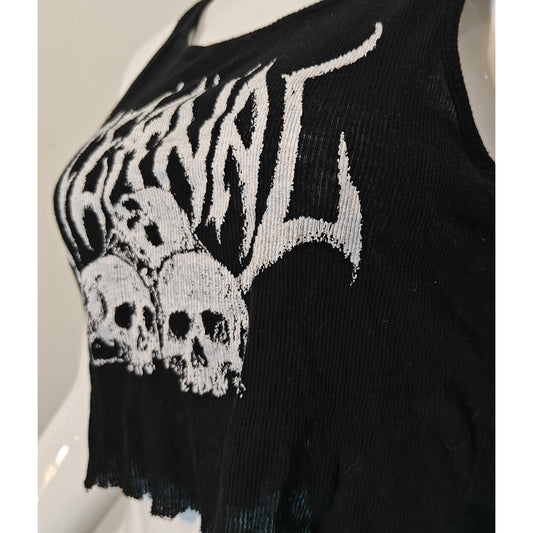Eternal Skull Graphic Crop Tank