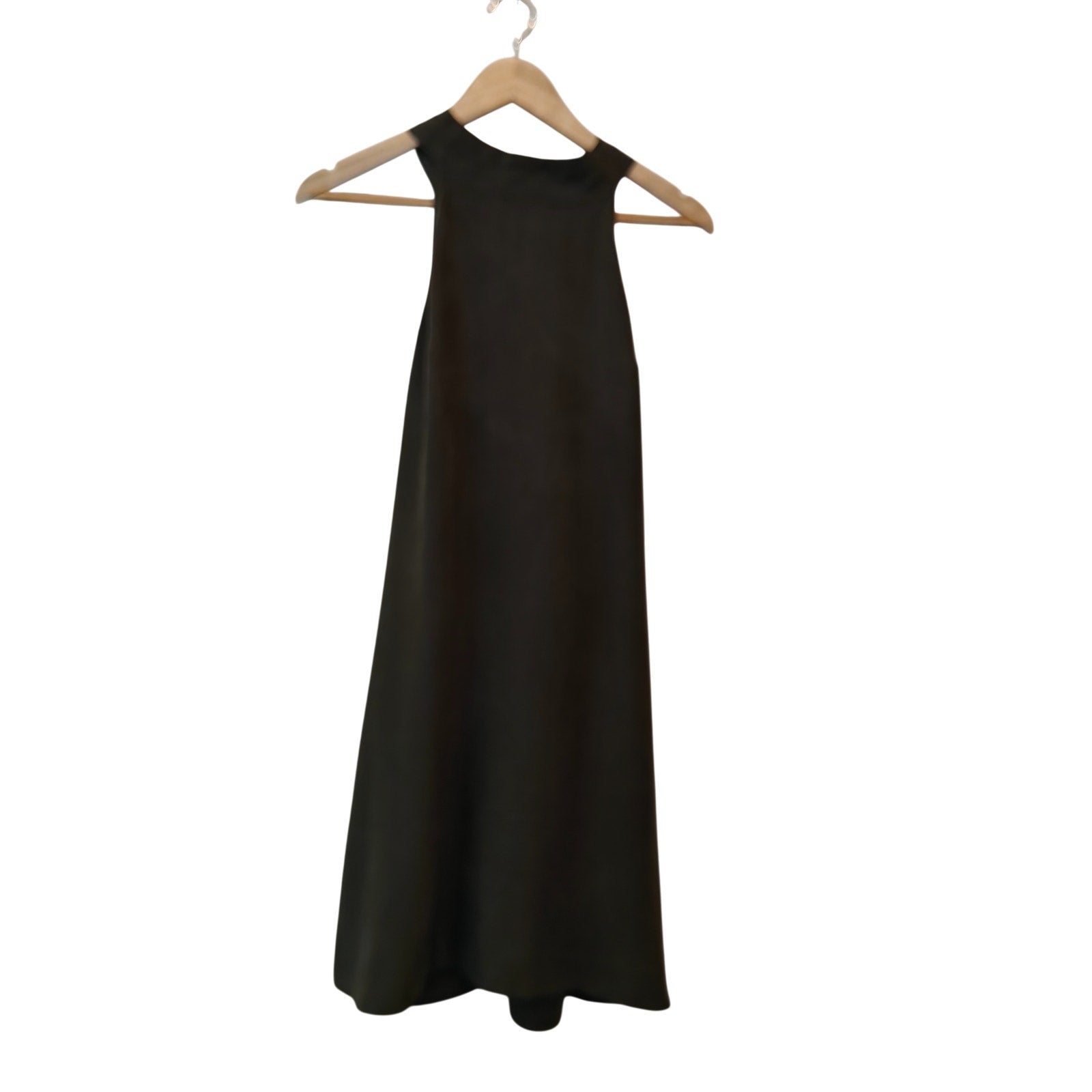 Olive Green Halter Shift Dress