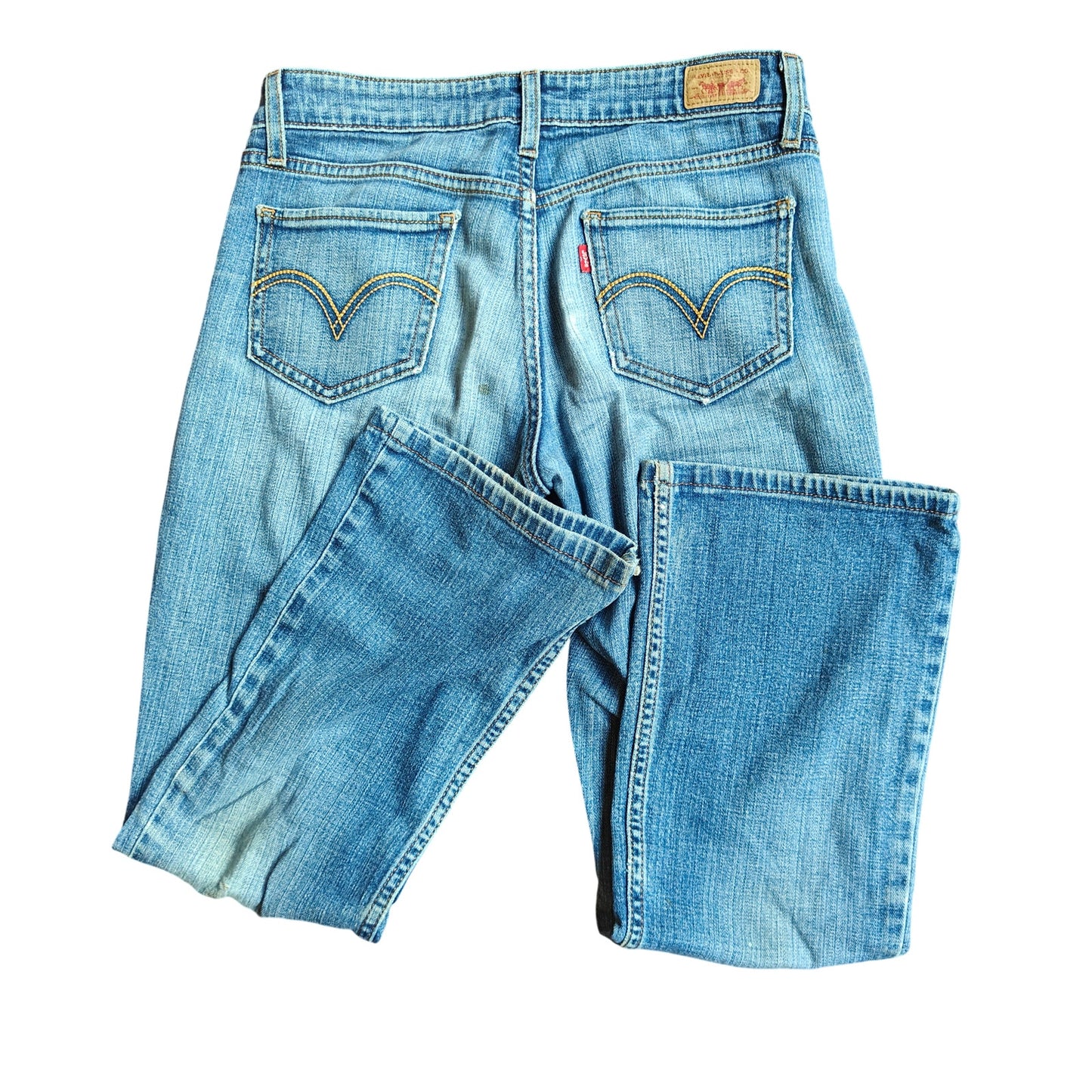 518 Low Rise Medium Wash Bootcut Jeans