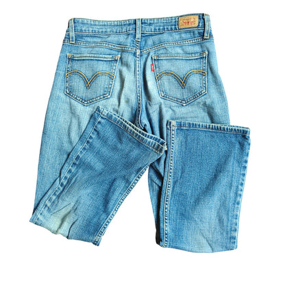 518 Low Rise Medium Wash Bootcut Jeans