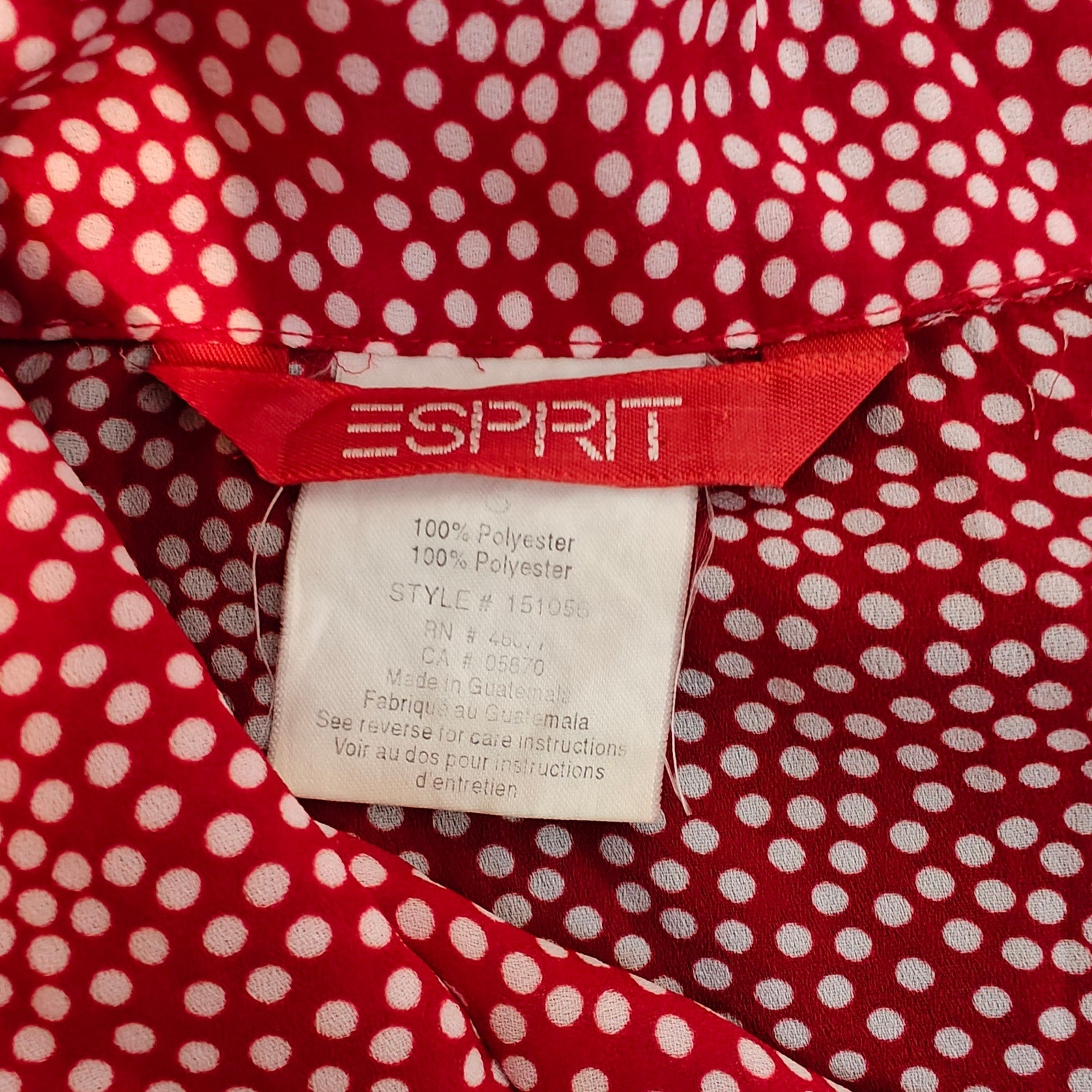 Red and White Polka Dot Midi Dress