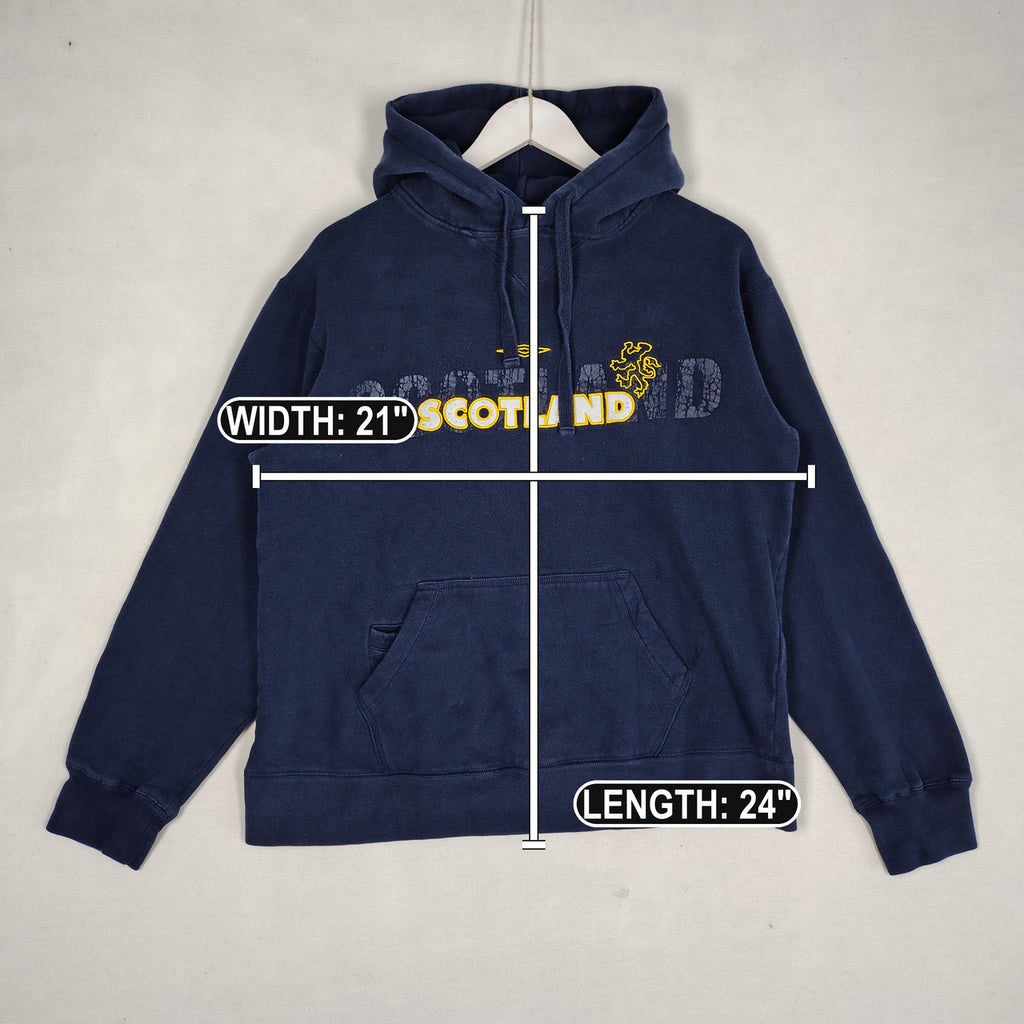 Umbro Scotland Navy Graphic Pullover Hoodie Men’s Large