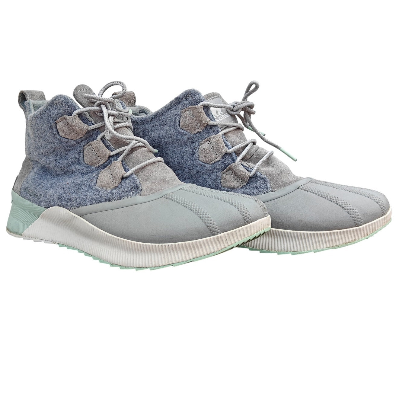 Gray Wool Women’s Sneaker Boots