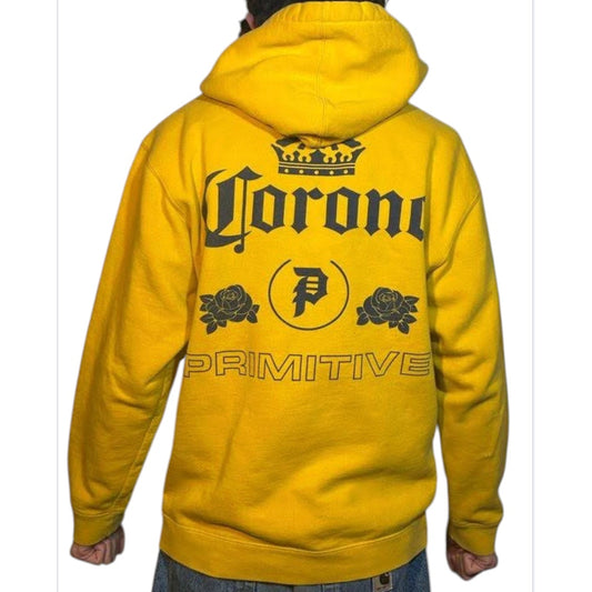 Corona x Primitive Yellow Graphic Hoodie