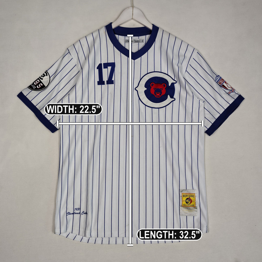 Headgear Classics 1931 Cleveland Cubs #17 Pinstripe Baseball Jersey Men’s XL