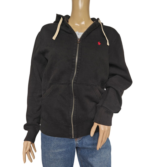 Polo Ralph Lauren Black Zip-Up Hoodie