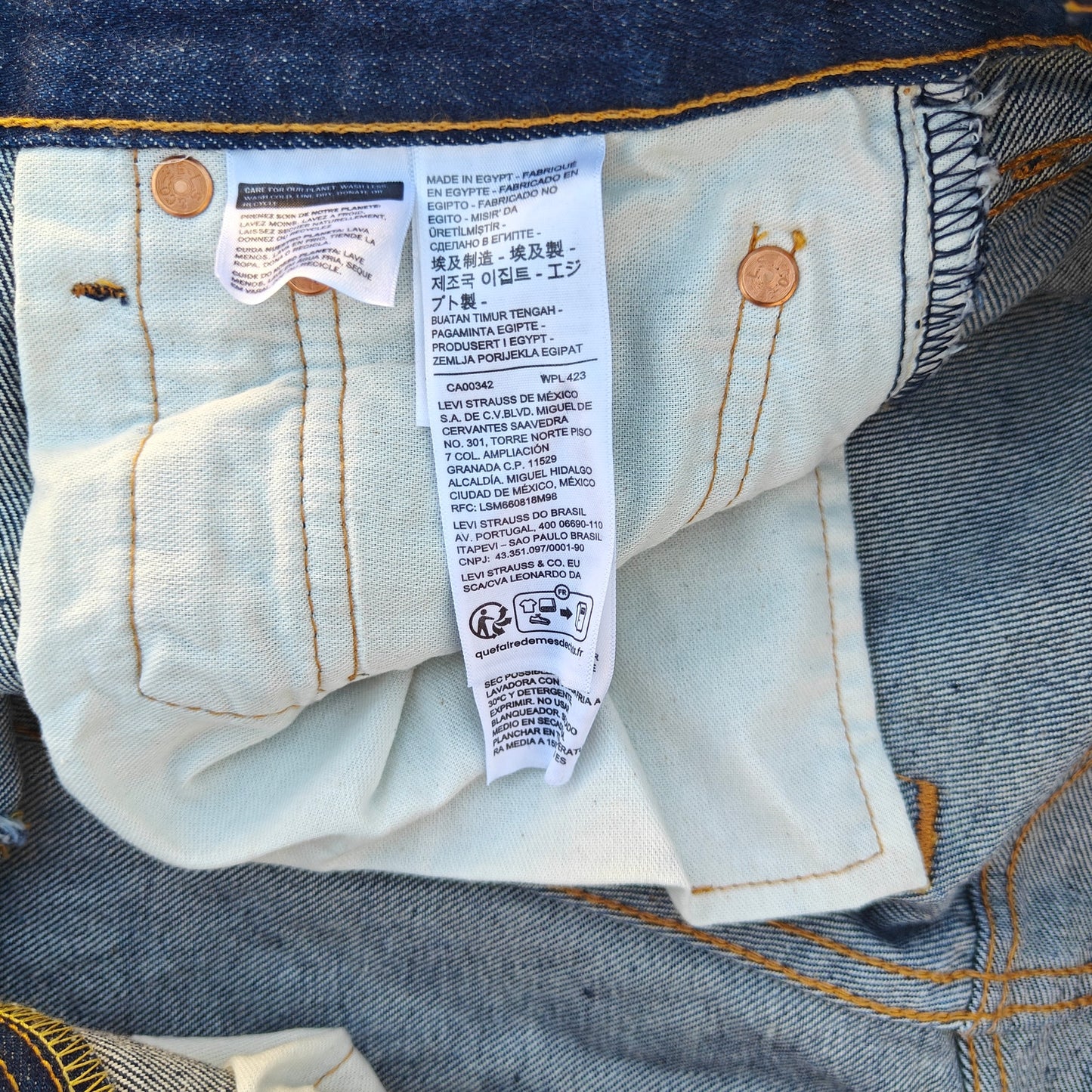 501 Original Button Fly Dark Wash Jeans W30 L30
