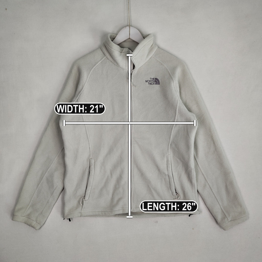 The North Face Ivory Full Zip Fleece Jacket Women’s Large