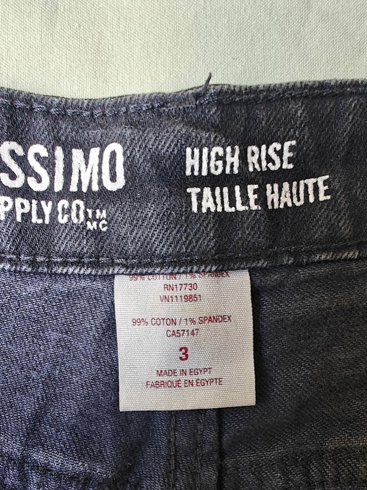 Black High Rise Cut Off Jean Shorts