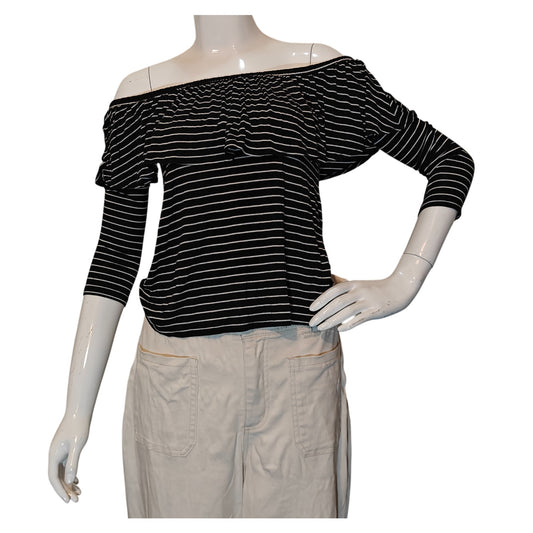 Striped Off Shoulder Top