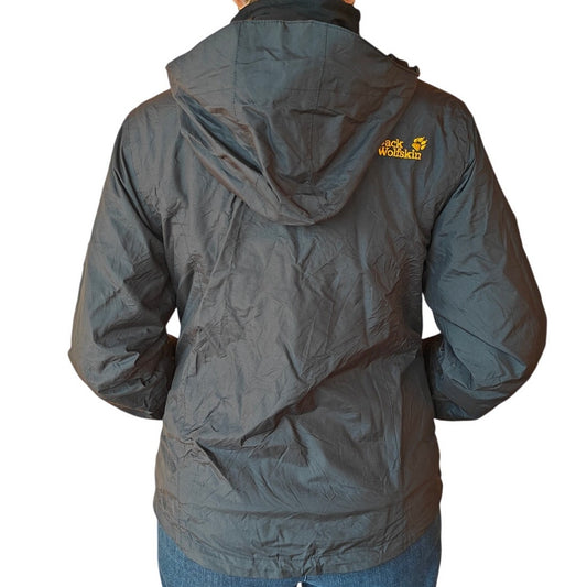 Gray Hooded Outdoor Jacket