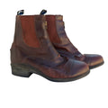 IV Zip Brown Leather Paddock Boots