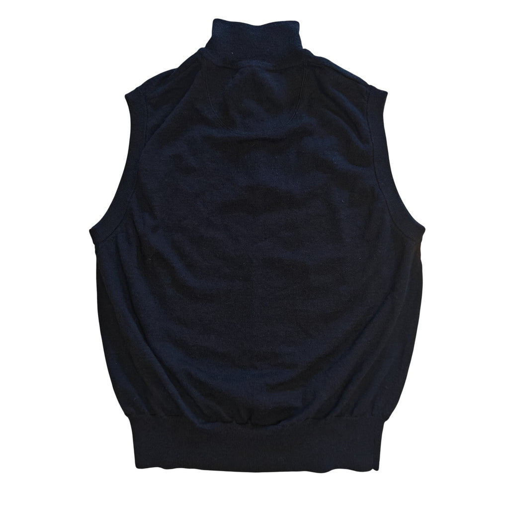 Navy Quarter Zip Sweater Vest