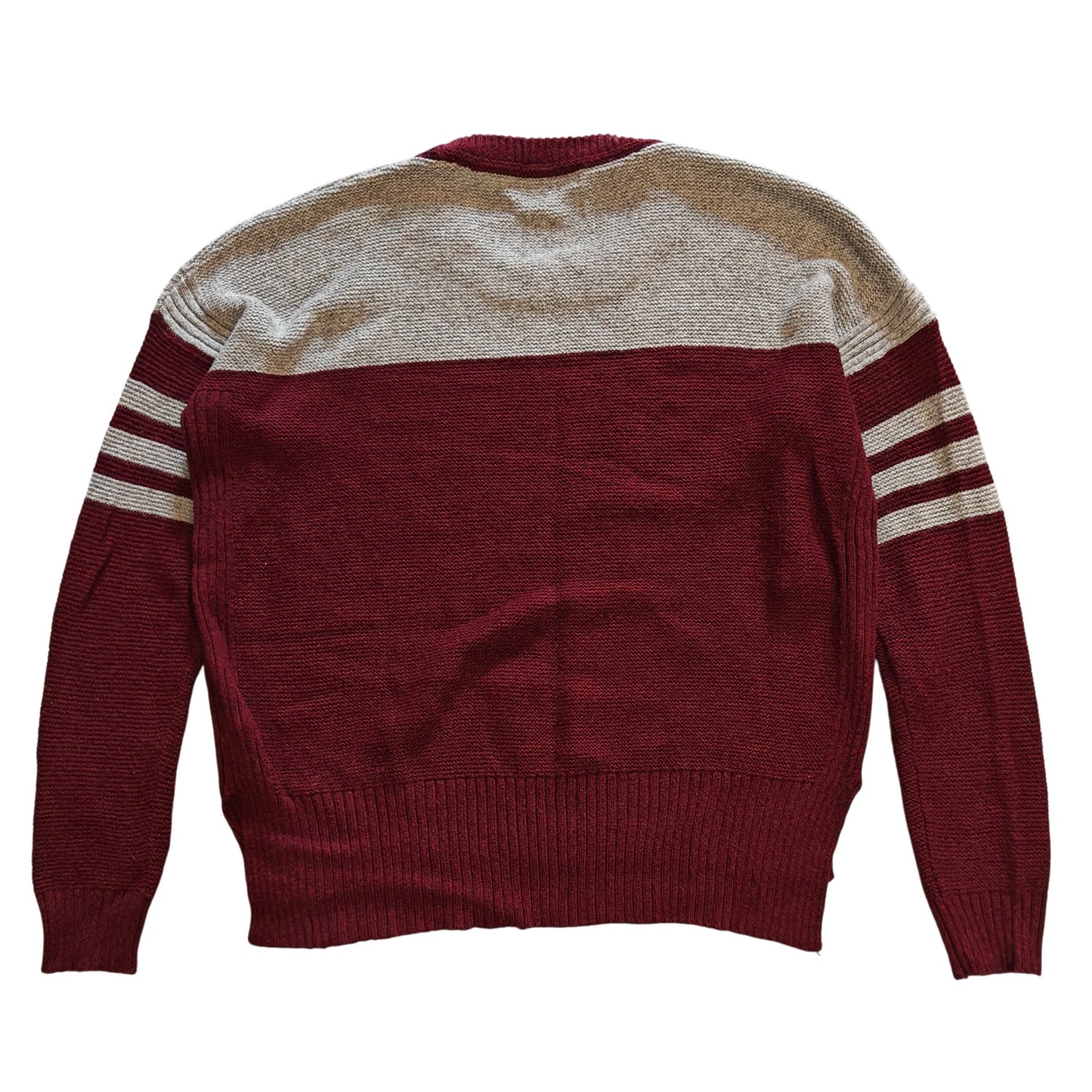 Burgundy Colorblock Sweater