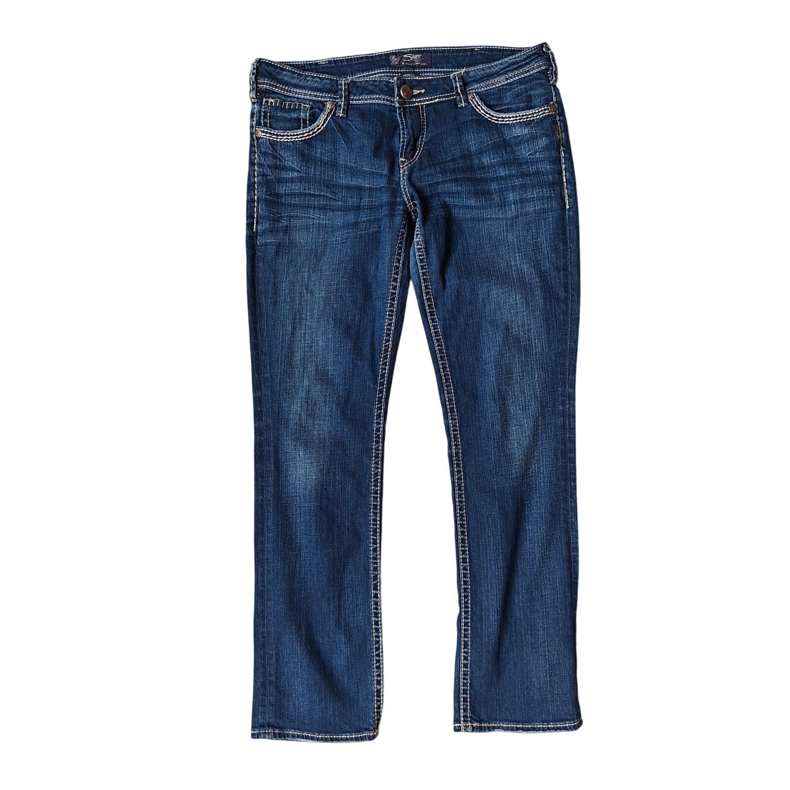 Berkley Flap Dark Wash Bootcut Jeans Size 28