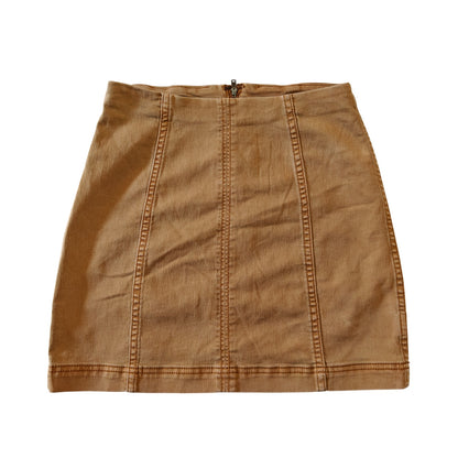 Tan Mini Skirt