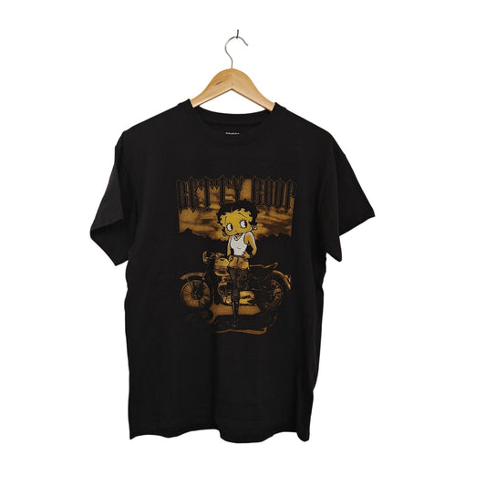 Betty Boop Biker Graphic T Shirt
