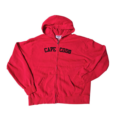 Cape Cod MA Red Zip Up Hoodie