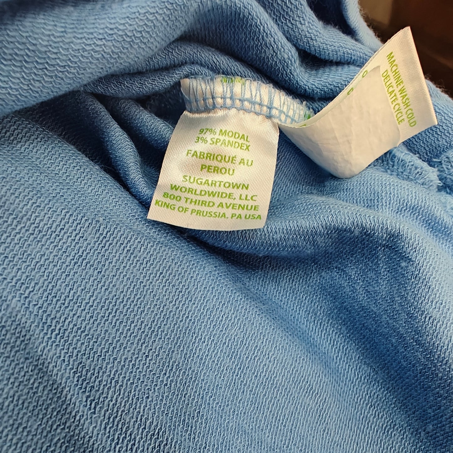 Blue Long-Sleeve Pocket Tee