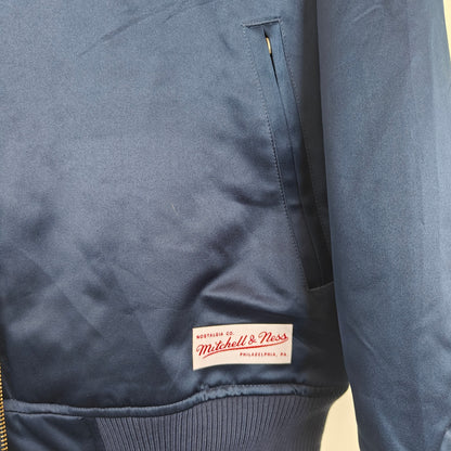 Team USA Navy Olympic Satin Bomber Jacket