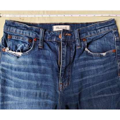 Medium Wash High Rise Slim Boyjean