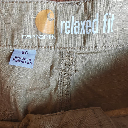 Relaxed Fit Khaki Cargo Shorts
