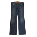 Dark Wash Bootcut Jeans with Flap Pocket