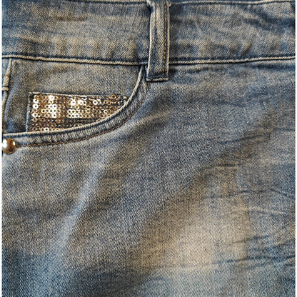 Denim Dark Wash Mini Skirt