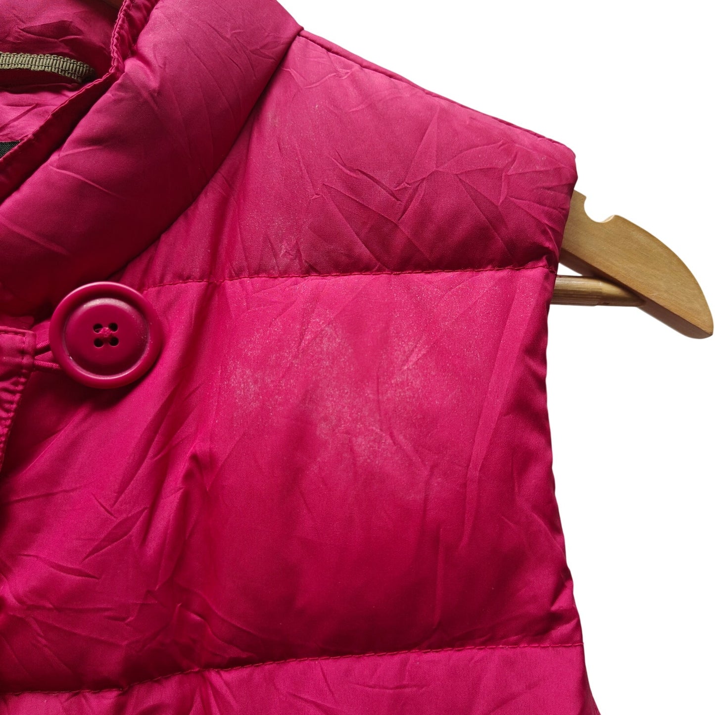 Magenta Quilted Puffer Vest