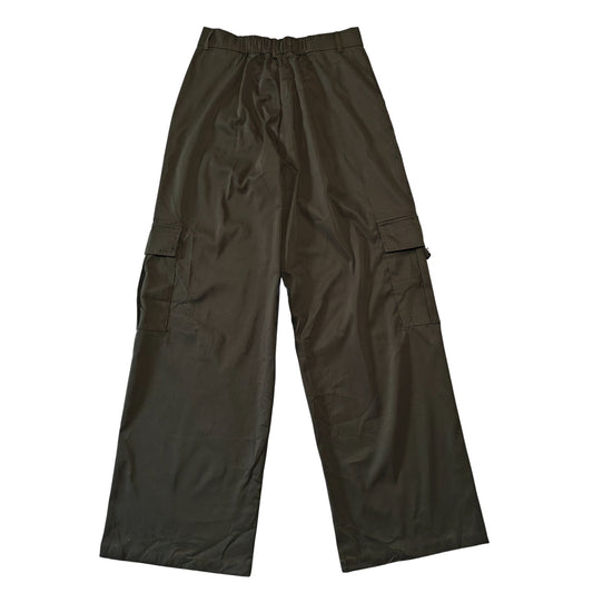 Olive Green Wide Leg Cargo Pants